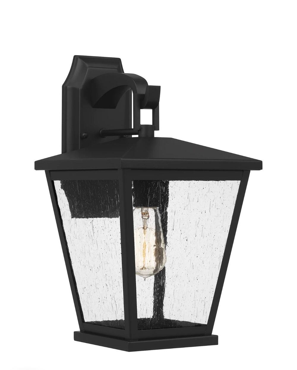 Quoizel JFY8409MBK Outdoor Wall Lantern Sconce Matte Black 16” New in Box